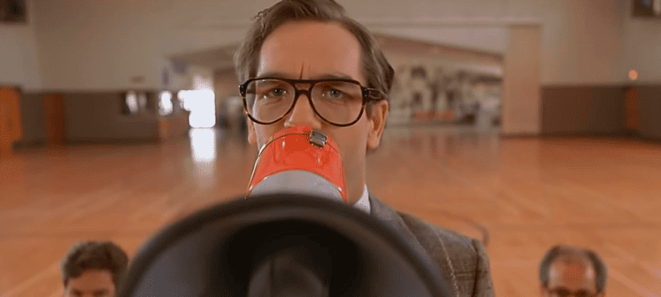 Huey Lewis como o professor/jurado em De Volta para o Futuro (1985)