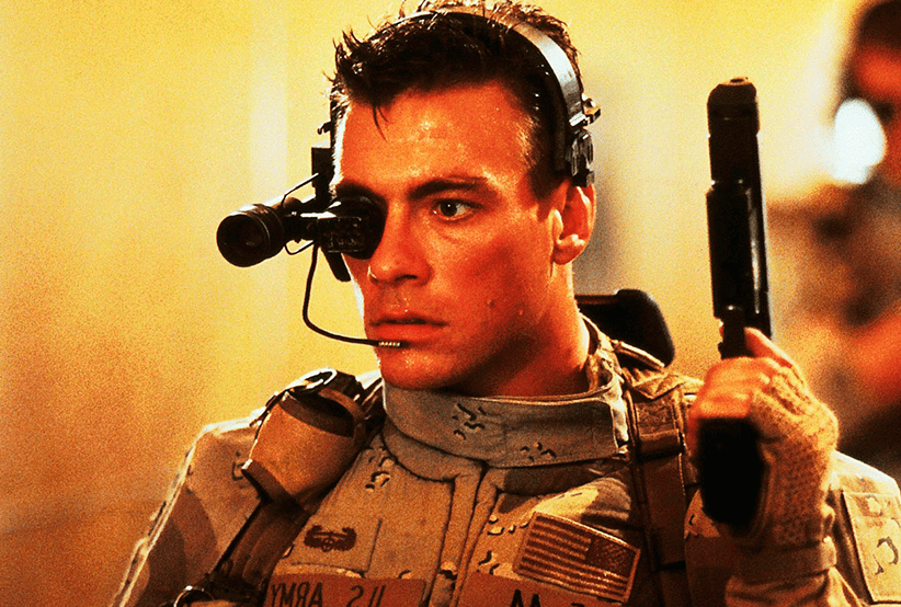 Jean-Claude Van Damme no Filme: Soldado Universal (1992). Em uma lista que reúne os personagens mais importantes dos anos 90.