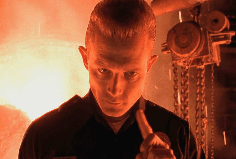 Robert Patrick no Filme: O Exterminador do Futuro 2 - O Julgamento Final (1991). Em uma lista que reúne os personagens mais importantes dos anos 90.