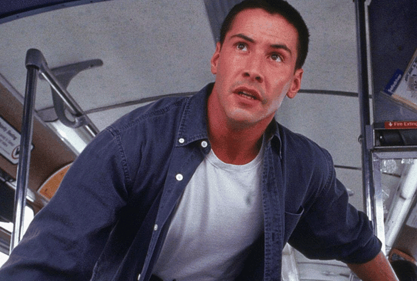 Keanu Reeves | Filme: Velocidade Máxima (1994). Em uma lista que reúne os personagens mais importantes dos anos 90.