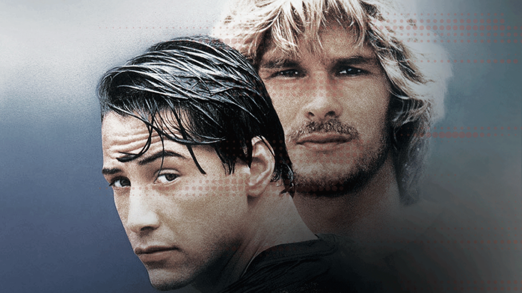 Caçadores de Emoção (1991), Reeves e Swayze no limite