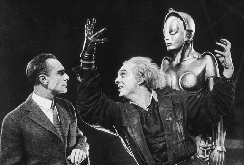 o robô clássico da fição Metropolis, um dos clássicos em Efeitos especiais e visuais.