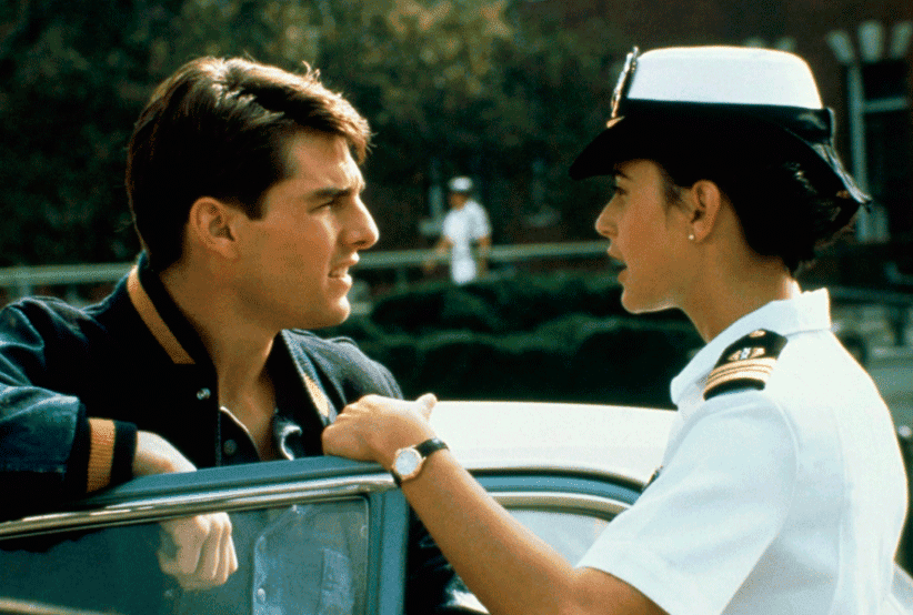 Tom Cruise no filme Questão de Honra. Em uma lista com os filmes de Tom Cruise.