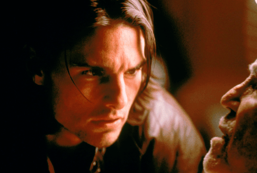 Tom Cruise no filme Magnólia. Em uma lista com os filmes de Tom Cruise.