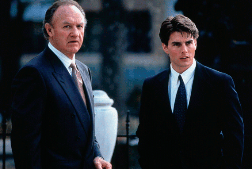 Tom Cruise no filme A Firma. Em uma lista com os filmes de Tom Cruise.
