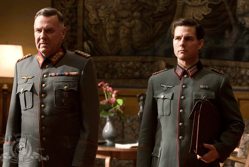 Tom Cruise no filme Operação Valquíria. Em uma lista com os filmes de Tom Cruise.