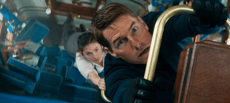 Tom cruise, interpretando o agente Etahn Hunt no filme  Missão: Impossível - Acerto de Contas Parte Um (2023)