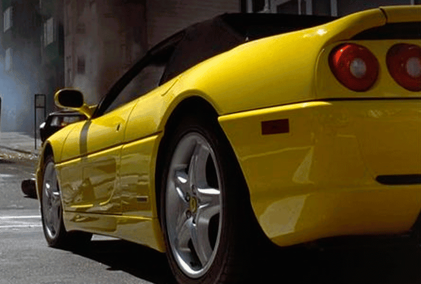Imagem do carro Ferrari F355 Spider.Um dos carros mais desejados do cinema