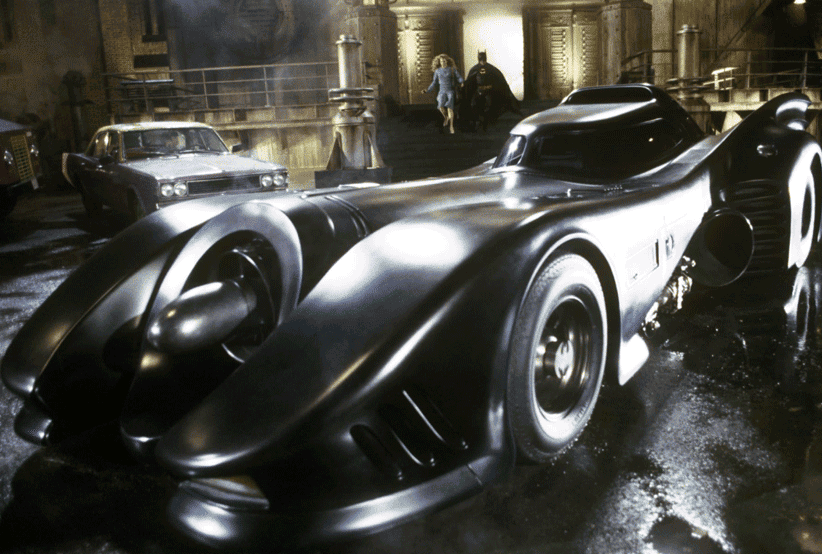 Imagem do carro Batmóvel. Um dos carros mais desejados do cinema