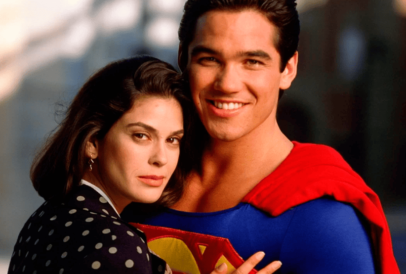 Dean Cain e Teri Hatcher na série Lois & Clark.