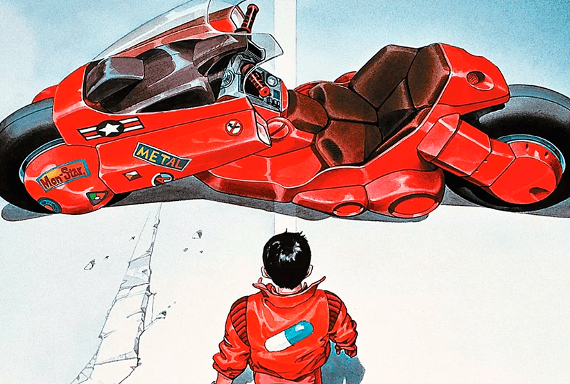 Moto do Kaneda, Akira (1988), em uma lista que reúne As motos mais incríveis do cinema.