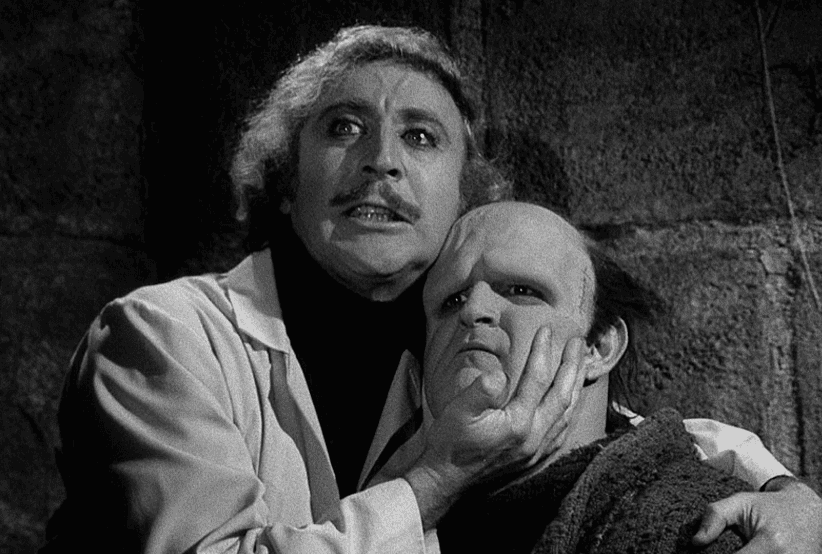 Gene Wilder como Dr. Frederick Frankenstein no filme O Jovem Frankenstein (1974), em uma lsita com os 30 personagens mais famosos dos anos 70.