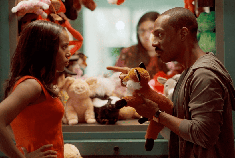 Eddie Murphy e Kerry Washington no filme As Mil Palavras. Em uma lista que reúne os melhores filmes de Eddie Murphy.