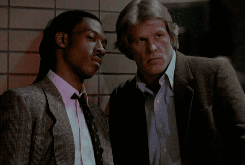 Eddie Murphy e Nick Nolte em 48 Horas (1982). Em uma lista que reúne os melhores filmes de Eddie Murphy