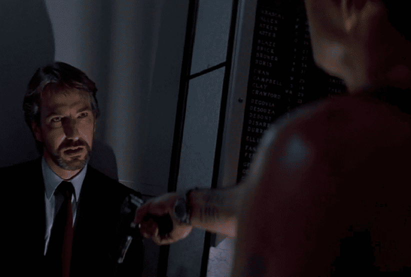 O Primeiro encontro de Alan Rickman (Hans Gruber) e Bruce Willis. 15 curiosidades sobre Duro De Matar (1988).