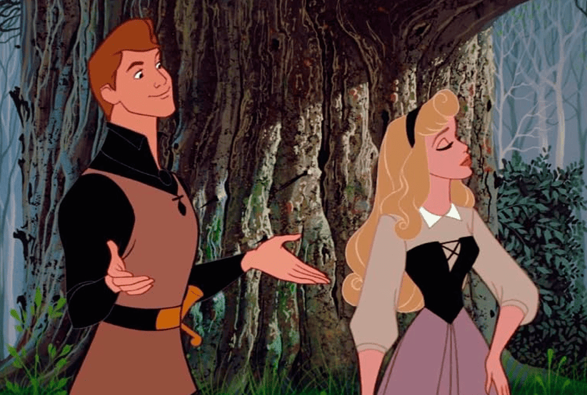 Casais do Cinema:  Mary Costa e Bill Shirley no Filme: A Bela Adormecida (1959) da Disney