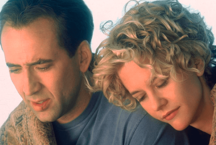 Casais do Cinema:  Nicolas Cage e Meg Ryan no Filme: Cidade dos Anjos (1998) 