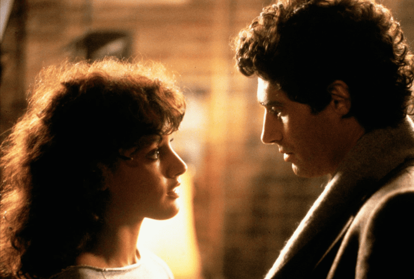 Casais do Cinema:  Atores: Jennifer Beals e Michael Nouri no Filme: Flashdance - Em Ritmo de Embalo (1983)