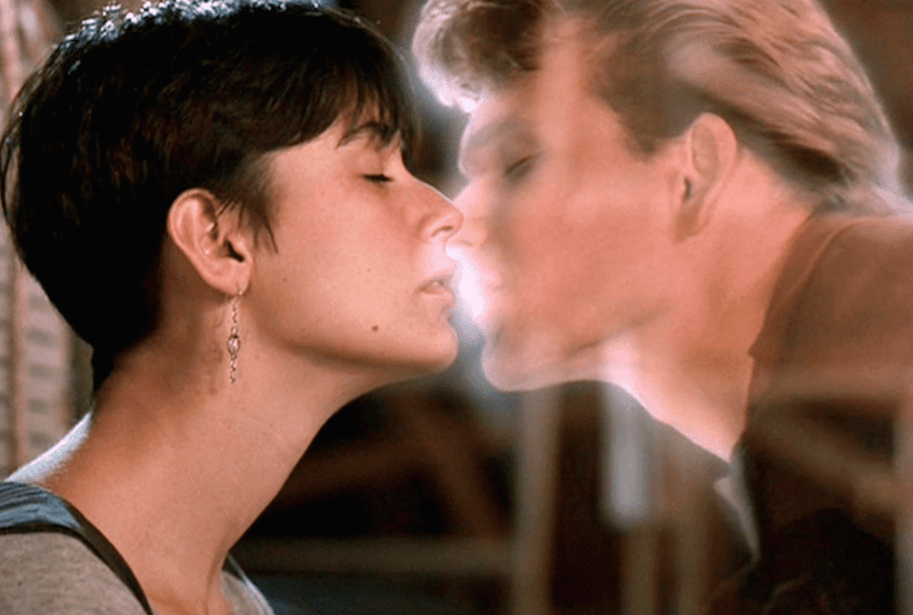 Casais do Cinema:  Atores: Patrick Swayze e Demi Moore no Filme: Ghost: Do Outro Lado da Vida (1990) 