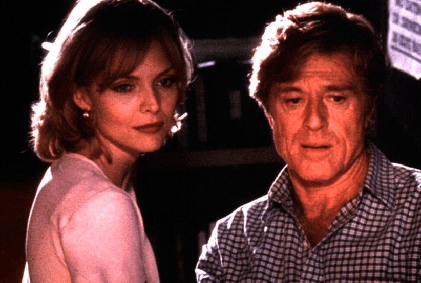 Casais do Cinema:  Robert Redford e Michelle Pfeiffer no Filme: Íntimo & Pessoal (1996) 