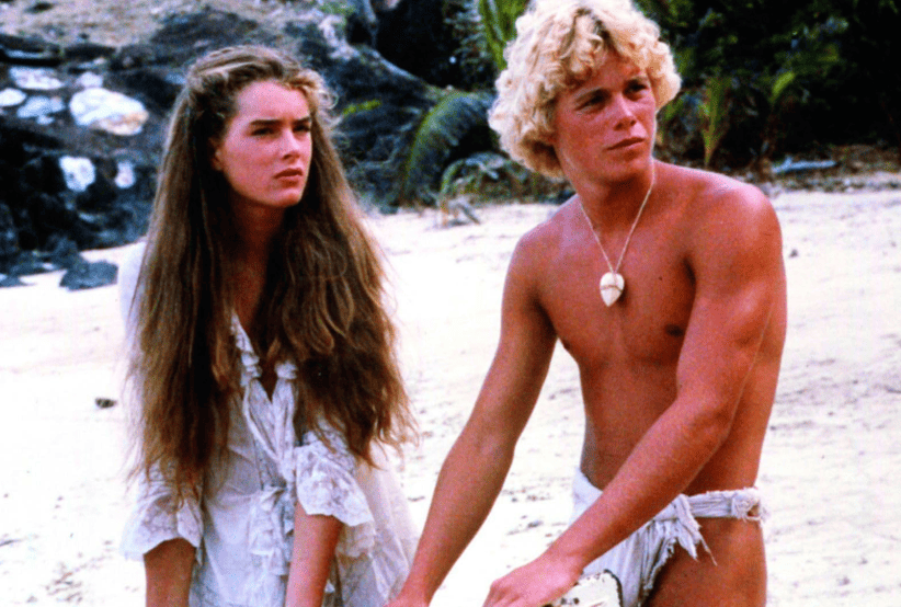 Casais do Cinema:  Atores: Brooke Shields e Christopher Atkins no Filme: A Lagoa Azul (1980)