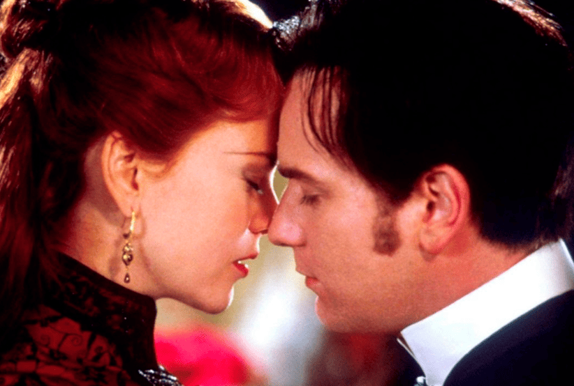 Casais do Cinema:  Ewan McGregor e Nicole Kidman no Filme: Moulin Rouge! Amor em Vermelho (2001) 