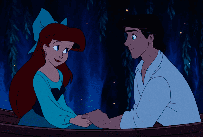 Casais do Cinema:  Atores: Jodi Benson e Christopher Daniel Barnes no Filme: A Pequena Sereia (1989) da Disney