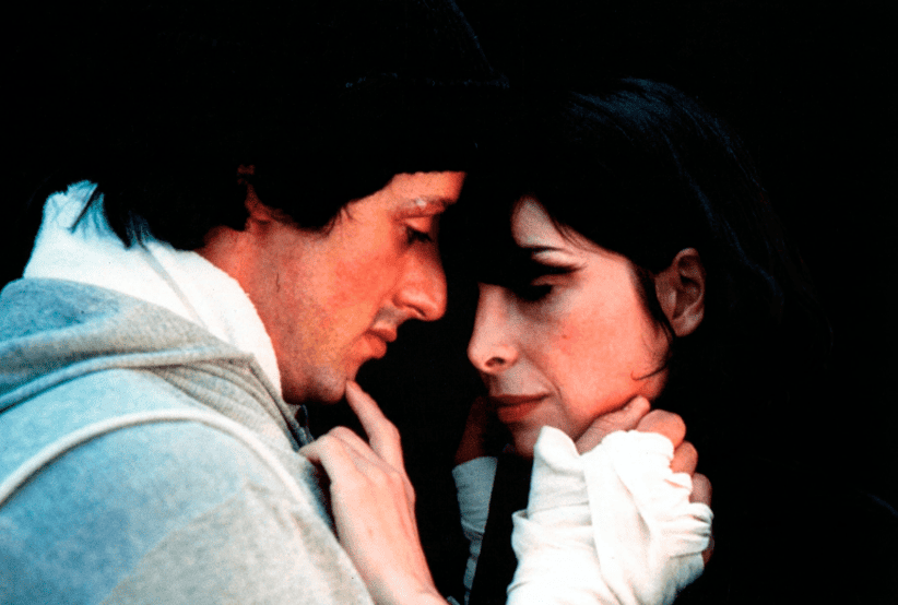 Casais do Cinema:  Atores: Sylvester Stallone e Talia Shire no Filme: Rocky Um Lutador (1976)