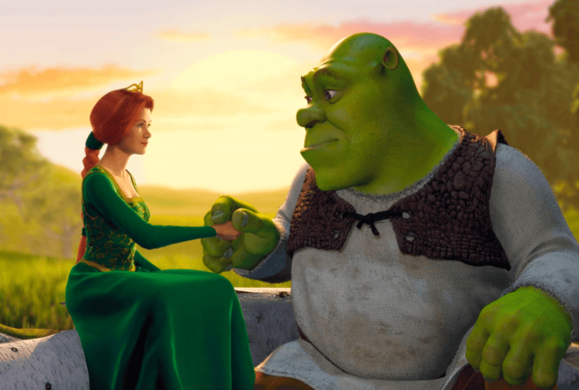 Casais do Cinema:  Mike Myers e Cameron Diaz no Filme: Shrek (2001) 