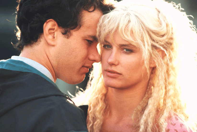 Casais do Cinema:  Atores: Tom Hanks e Daryl Hannah no Filme: Splash: Uma Sereia em Minha Vida (1984)