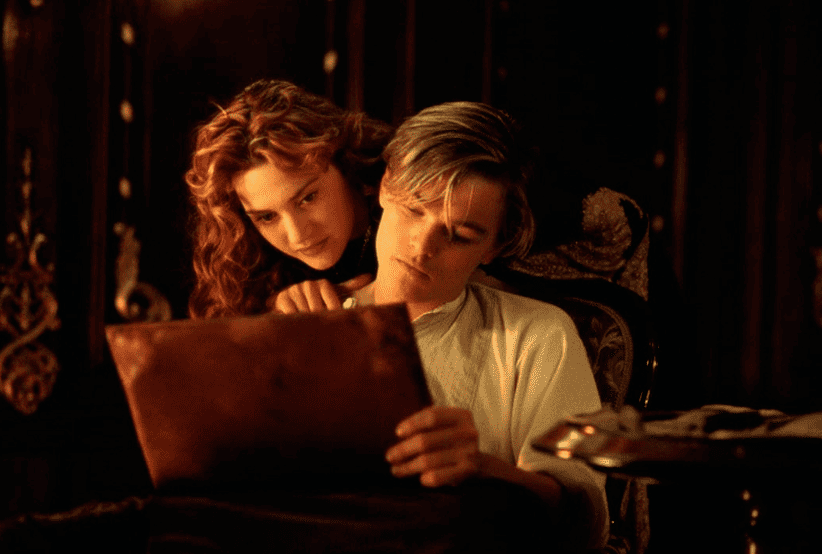 Casais do Cinema:  Leonardo DiCaprio e Kate Winslet no Filme: Titanic (1997)