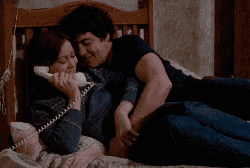 Casais do Cinema:  Atores: David Naughton e Jenny Agutter no FiIme: Um Lobisomem Americano em Londres (1981)