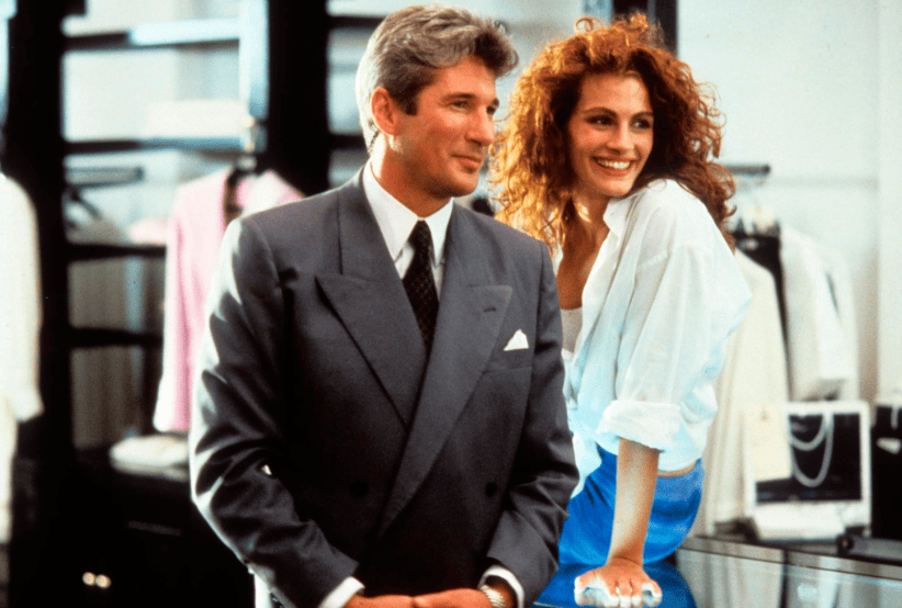 Casais do Cinema:  Richard Gere e Julia Roberts no Filme: Uma Linda Mulher (1990) 