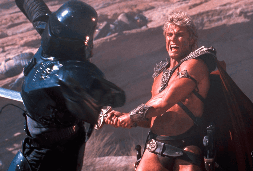 Dolph Lundgren como He-Man em Mestres do Universo