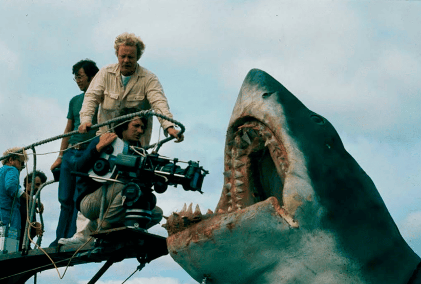 Bastidores do filme tubarão (1975)