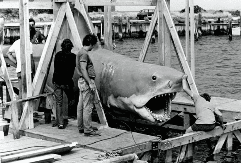 Bastidores do filme tubarão (1975)
